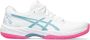 ASICS Padelschoen Gel Game 9 Dames Wit Blauw Roze - Thumbnail 1