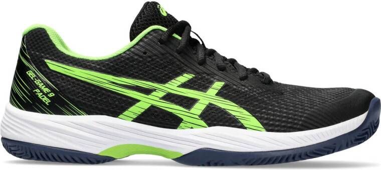 ASICS Gel-Game 9 padelschoenen zwart groen