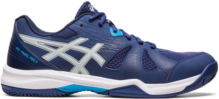 ASICS Gel-Padel Pro 5 padelschoenen donkerblauw beige