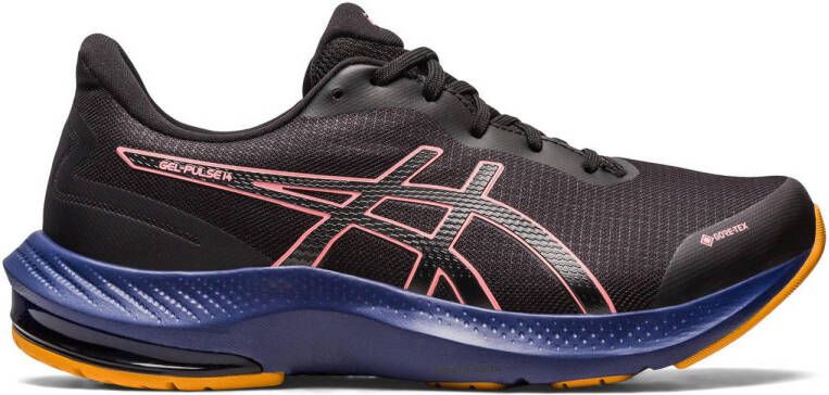 ASICS Gel-Pulse 14 GTX hardloopschoenen zwart roze donkerblauw