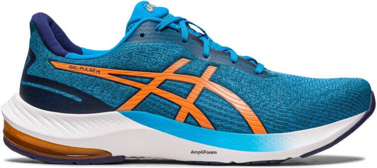 ASICS Gel-Pulse 14 Hardloopschoenen Island Blue Sun Peach Heren