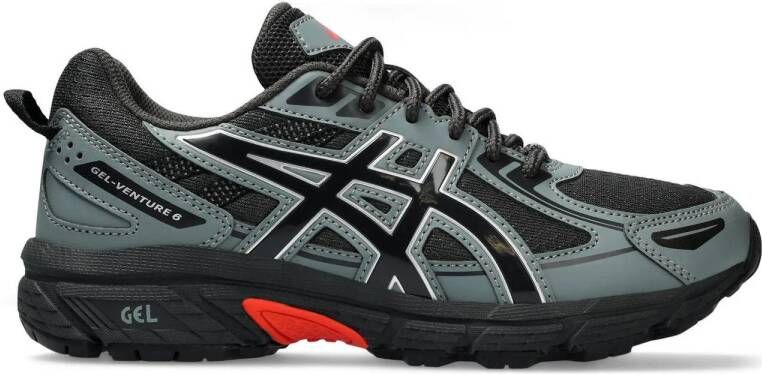 ASICS GEL VENTURE 6 GS sneakers grijs zwart rood