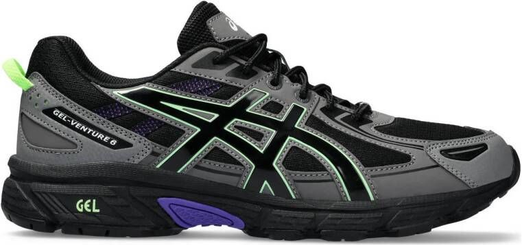 ASICS Synthetisch Leren Sneakers voor Dagelijkse Avonturen Black Unisex