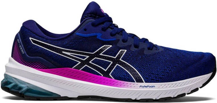 ASICS GT-1000 11 hardloopschoenen blauw roze