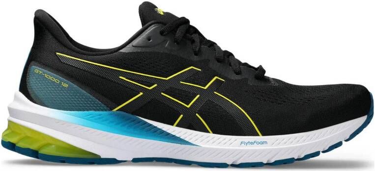 ASICS GT-1000 12 GTX hardloopschoenen zwart geel blauw