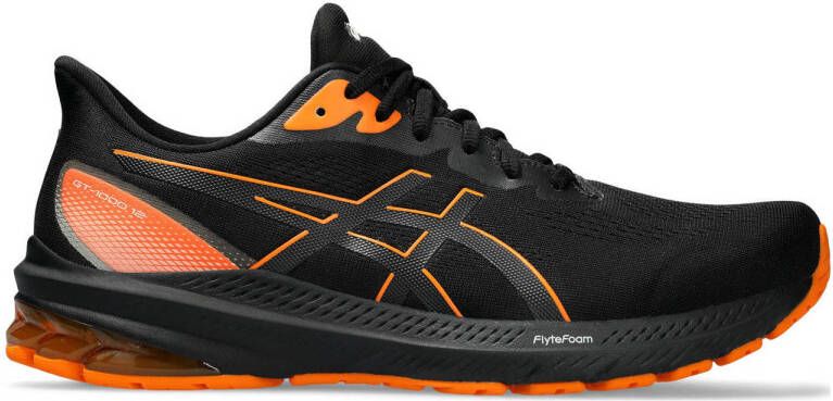 ASICS GT-1000 12 GTX hardloopschoenen zwart oranje