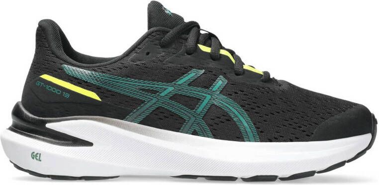 ASICS GT-1000 13 hardlloopschoenen zwart groen geel