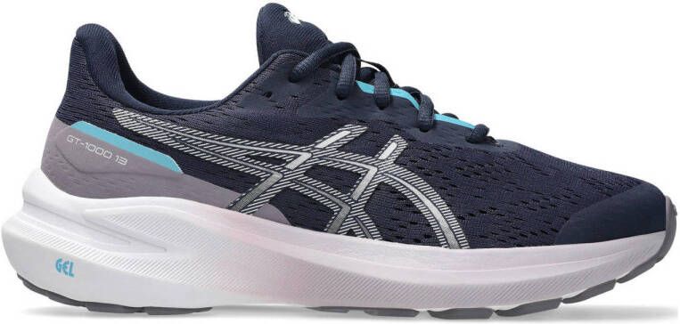 ASICS GT-1000 13 hardloopschoenen donkerblauw lila aqua