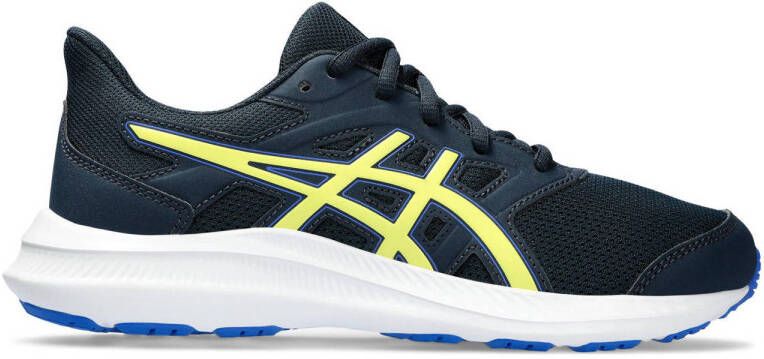 ASICS Jolt 4 hardloopschoenen donkerblauw geel kids