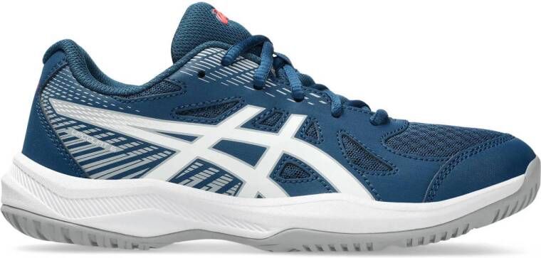 ASICS Upcourt 6 zaalsportschoenen blauw wit