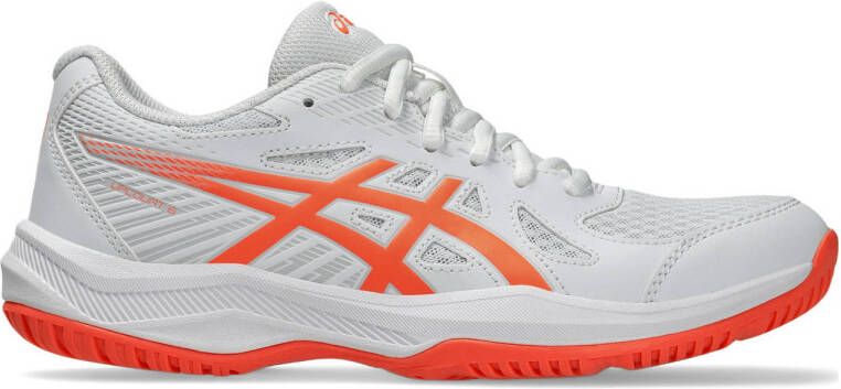 ASICS Upcourt 6 zaalsportschoenen wit oranje