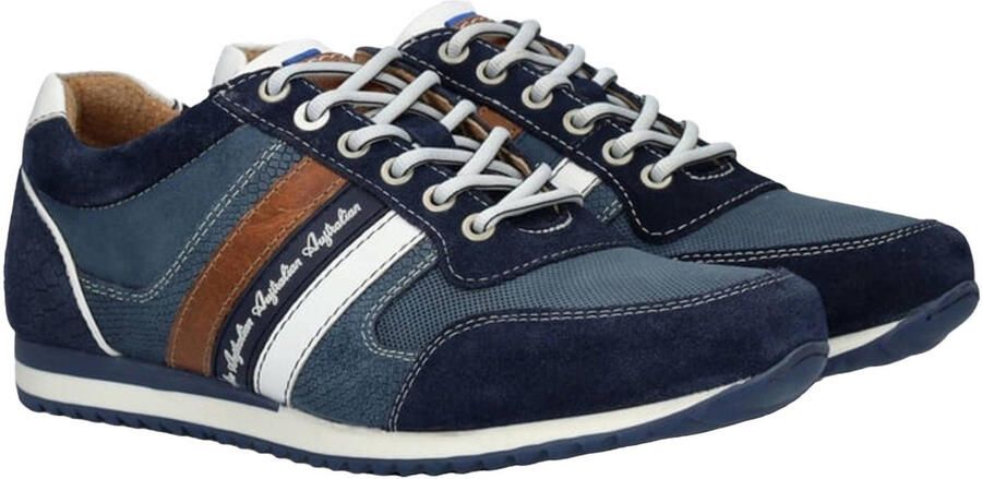 Australian Camaro leren sneakers blauw - Foto 3