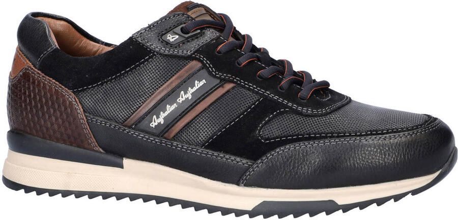 Australian leren sneakers zwart
