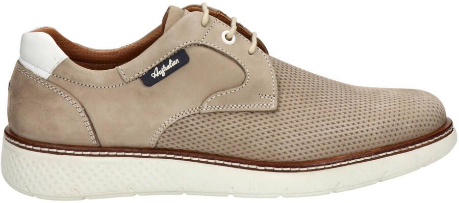 Australian Porto suède veterschoenen beige
