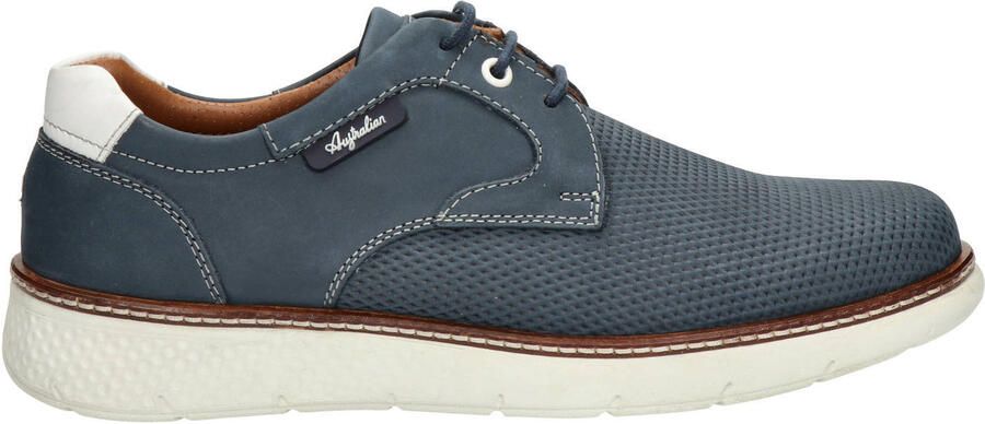 Australian Porto suède veterschoenen blauw