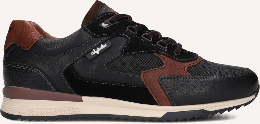 Australian Bakersville Sneakers Heren Leren Sneaker Zwart - Foto 2