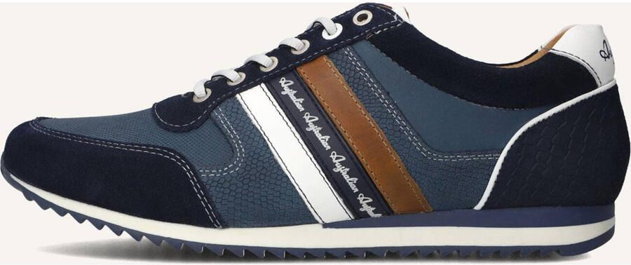 Australian Blauwe Suède Lage Sneakers Camaro Multicolor Heren - Foto 2