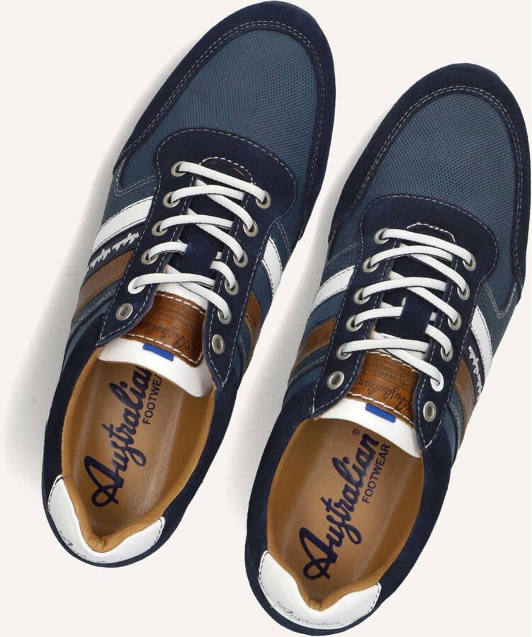 Australian Blauwe Suède Lage Sneakers Camaro Multicolor Heren - Foto 3