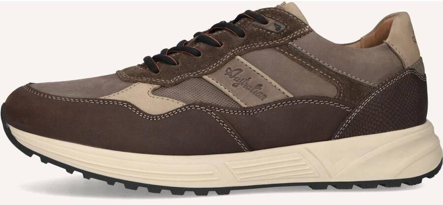 Australian Grants Sneakers Heren Leren Sneaker Bruin - Foto 12