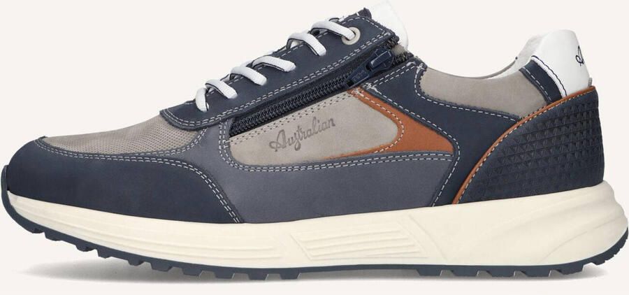 Australian Heren Sneakers Hawker Leren Lage sneakers Blauw - Foto 3