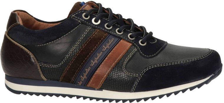 Australian Camaro leren sneakers donkerblauw