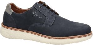 Australian Preston nubuck veterschoenen donkerblauw