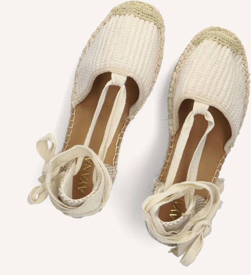AYANA Espadrilles Dames 0655-1 Raffia Wit - Foto 4