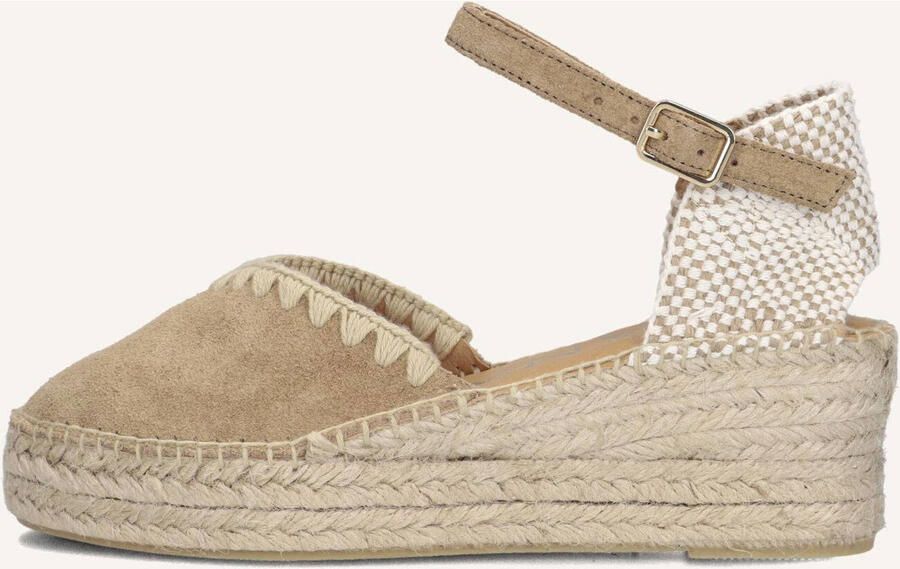 AYANA Espadrilles Dames Omo25yu814 Suède Beige - Foto 5