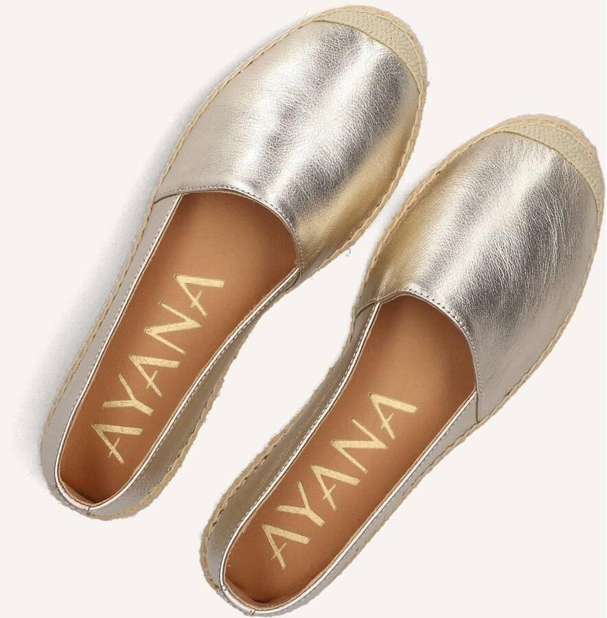 AYANA Espadrilles Dames Omo25yu815 Leer Goudkleurig - Foto 3