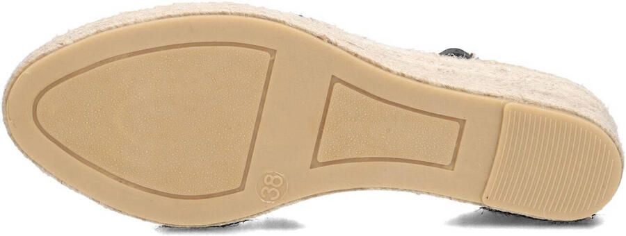 AYANA Espadrilles Dames Yu644 Leer Zwart - Foto 4