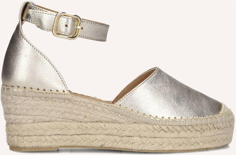 AYANA Espadrilles Dames Yu689 Leer Goudkleurig - Foto 2