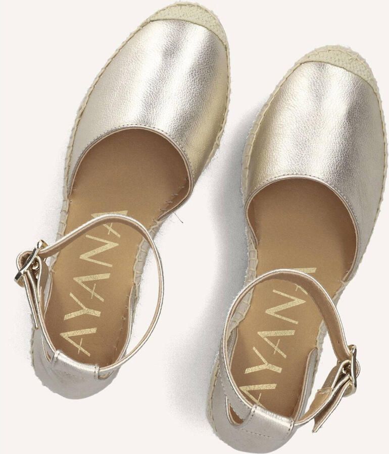 AYANA Espadrilles Dames Yu689 Leer Goudkleurig - Foto 3