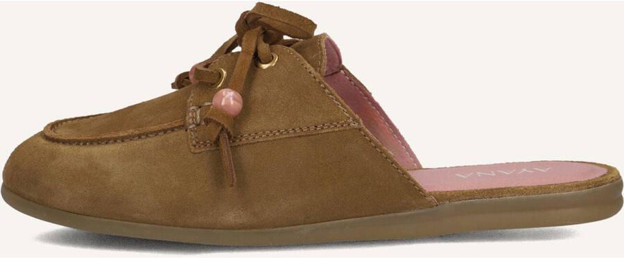 AYANA Instappers Dames Vita Slip On Suède Camel - Foto 5