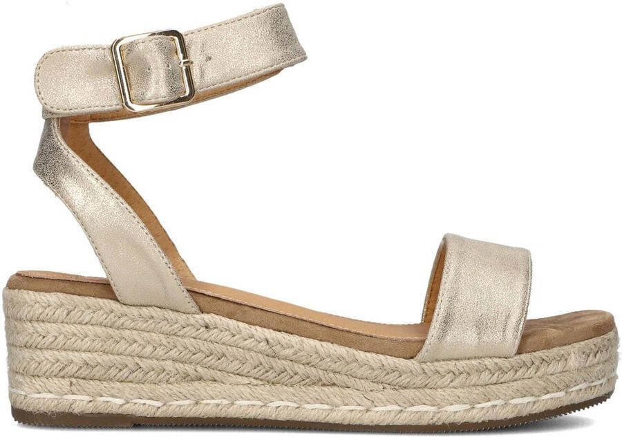 AYANA Sandalen met Hak Dames 0047-43 Maat: 37 Materiaal: Suèdelook Kleur: Goud - Foto 3