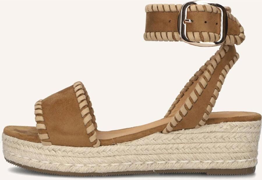 AYANA Sandalen met Hak Dames 0047-58 Textiel Bruin - Foto 6