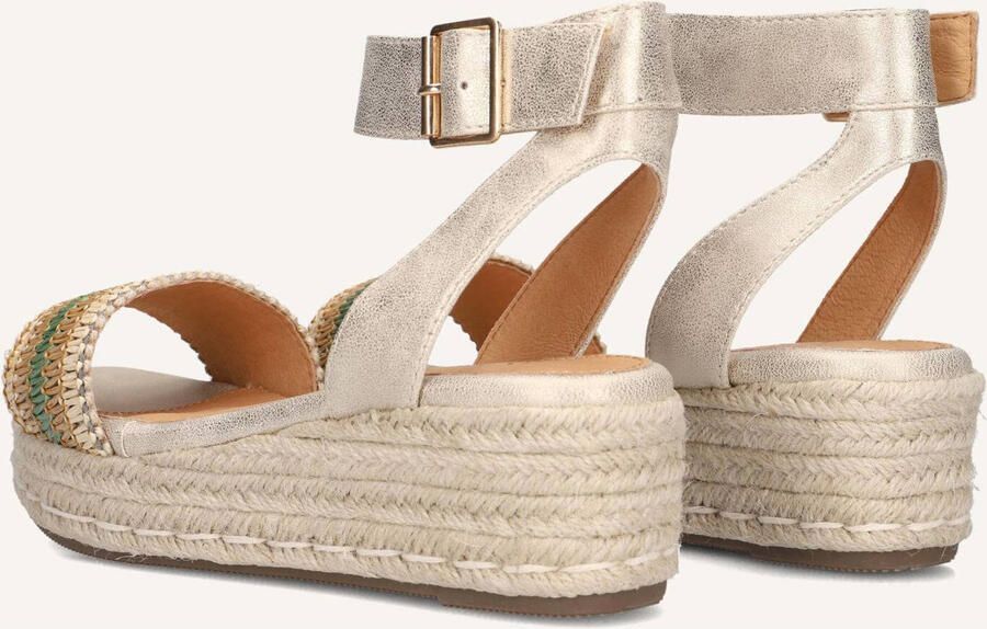 AYANA Sandalen met Hak Dames 0047-71 Maat: 39 Materiaal: Textiel Kleur: Goud - Foto 4