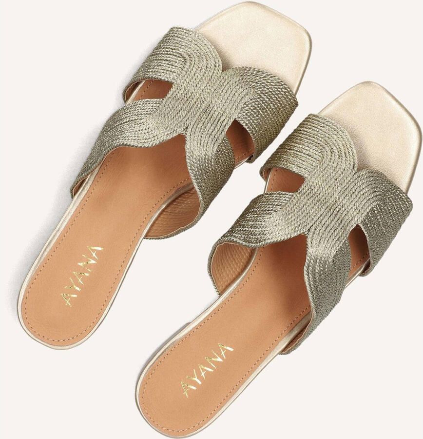 AYANA Slippers Dames 0325-8 Raffia Goud - Foto 3