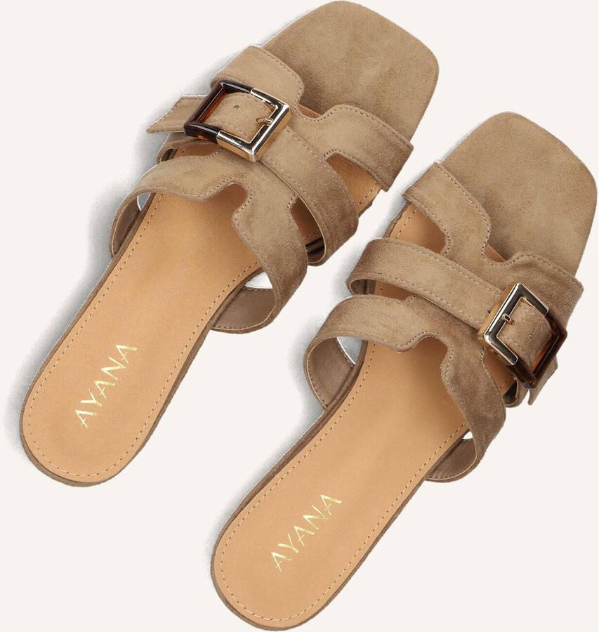 AYANA Slippers Dames 0667-5 Suède Taupe - Foto 5
