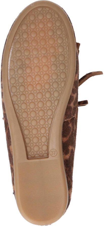 Babouche Alice-2 suède bootschoenen met panterprint bruin zwart - Foto 3