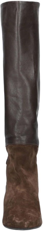 Babouche Dory-58 leren hoge laarzen donkerbruin - Foto 3