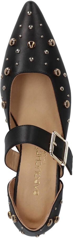 Babouche G-Ally-1 leren loafers met studs zwart - Foto 3