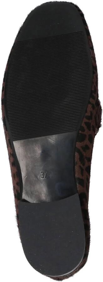 Babouche G-Filly-59 suède loafers met panterprint bruin zwart - Foto 2
