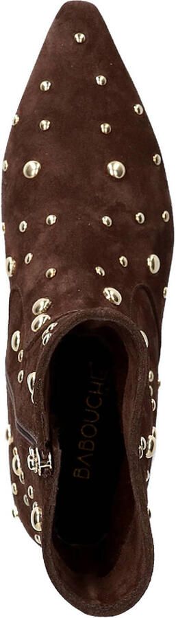 Babouche G-Lux-2 suède laarzen met studs donkerbruin - Foto 3