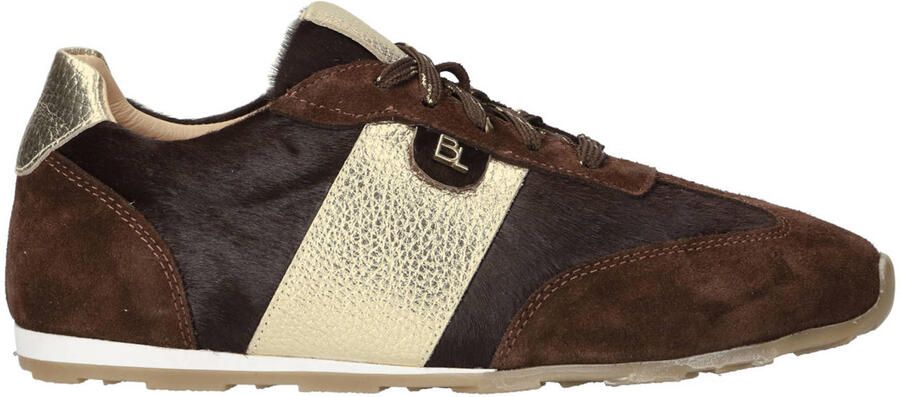 Babouche Java-212 suède sneakers bruin goud