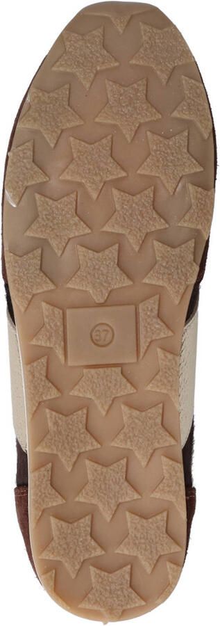 Babouche Java-212 suède sneakers bruin goud - Foto 3