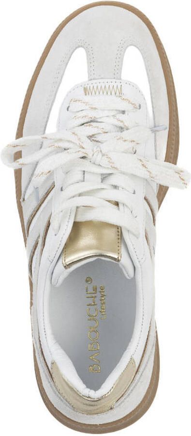 Babouche Jilly-165 leren sneakers wit - Foto 3