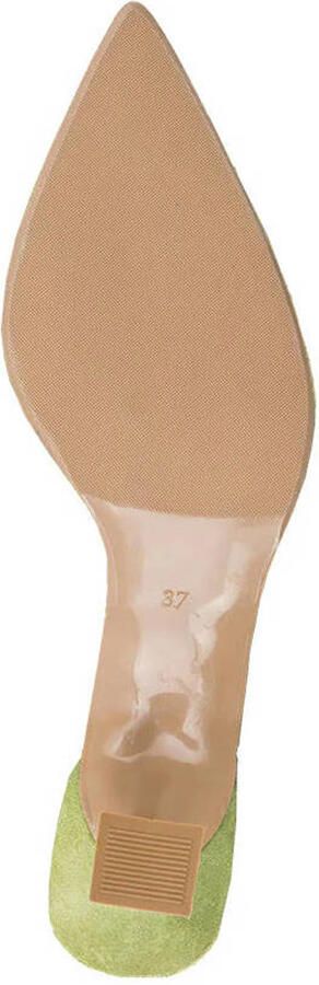 Babouche Jojo-2 suède leren slingback pumps met strik beige - Foto 3