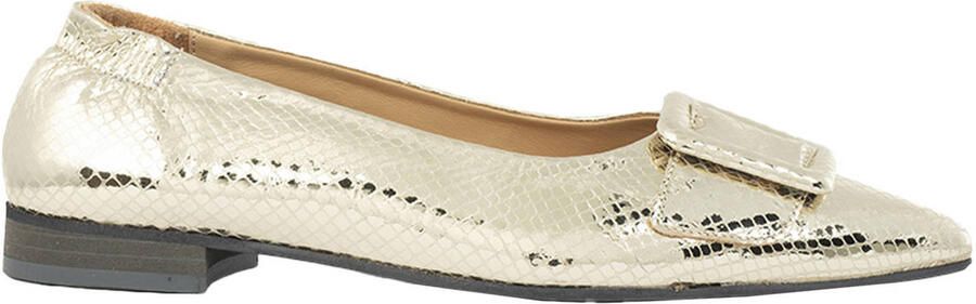 Babouche leren loafers goud