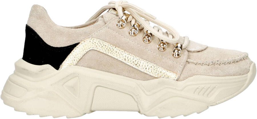 Babouche Lou-2 chunky suède sneakers beige