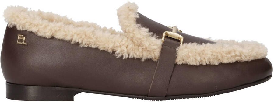 Babouche MG-Loki-1 leren loafers bruin ecru